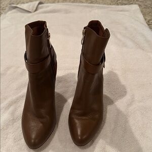 Brown Leather Ankle Boots
